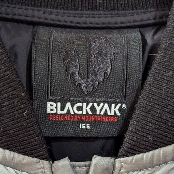 BlackYak Women's XXS 155CM Down Jacket Lightweight Puffer Zip Up Grey - Picture 8 of 12